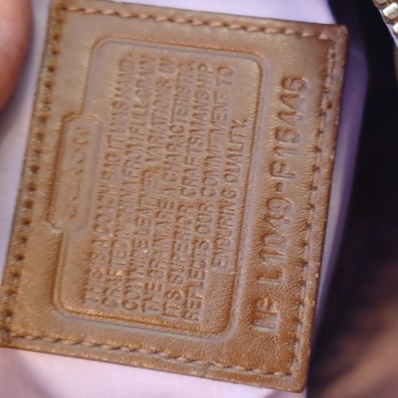 Coach Ashley brown leather satchel purse no. L1049-F15445 - Picture 9 of 13